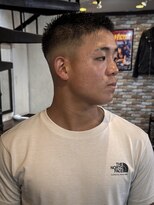 グラッドマンズカットクラブ 立川(GLADMAN'S CUT CLUB) ボウズフェードクロップスタイル立川メンズ