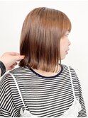 【松戸　松田】外はねボブミディアムスタイル結べる長さ