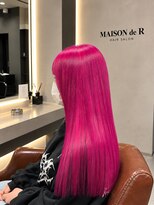 メゾン ド アール(Maison de R)&nbsp;ビビットピンク×ストレートロング