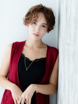 ルーチェ 溝の口(Luce) 3Dカラーモードヴェールウェーブミニマムボブ耳かけノットヘア