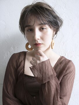 アルバム 新宿(ALBUM SHINJUKU) エアリーショート_オリーブカラーハイライトカラー_7606