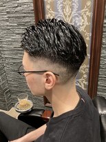 プレミアムバーバー 赤坂店(PREMIUM BARBER produce by HIRO GINZA)&nbsp;フェード七三バーバースタイル【ヒロ銀座】赤坂/六本木/溜池山王