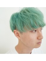 ジャムズヘアアンドスパ 岩国店(JAM's hair &spa) 【ターコイズ×マッシュショート】