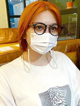 カート バイ デコ(Kurt by DECO) 【小倉修也　ブリーチオレンジ×ボブ】