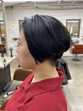 ベルクープス 天王寺店(Belle Coupes) 【BelleCoupes】ヘアドネーション 刈り上げ前下がりショートボブ
