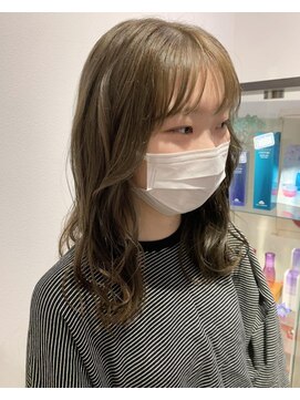 ネオヘアー 曳舟店(NEO Hair) アッシュベージュ/前髪カット/ブリーチなしカラー/曳舟