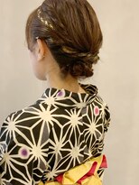 ラトリエコンタン(L´atelier Content)&nbsp;水引 金箔 成人式ヘア 卒業式ヘア 袴ヘア 振袖ヘア