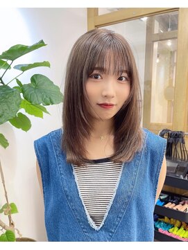 レル(lelu) まろやかベージュ×顔周りレイヤー