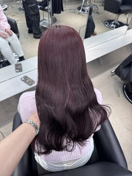 ペレ 栄店(PELE) 切りっぱなしボブ/エアリーロング/美髪/ピンクブラウン/栄