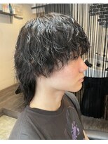 ジュンヌオム リンカラン(Jeune Homme LINGKARAN) マッシュウルフ×波巻きスパイラルパーマ