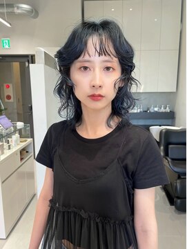 ソル 栄矢場町(SOL) ウルフカット/ウルフマッシュ/ブルーブラック/ウルフレイヤー