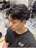 フェザーパーマ　フェザーショート　メンズパーマ　新宿