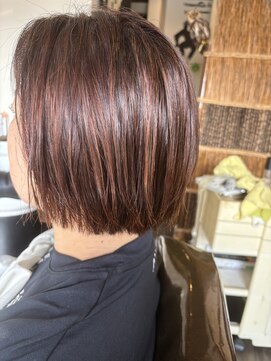 ヘアクリニックサロン アゲート(Hair Clinic Salon Agate) ハイライトボブ