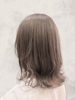 ヘアーズファイン(hair's fine) 艶感♪髪質改善カラー大人可愛いベージュハイライトミディ