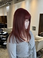 ラウブロッサム 大宮西口店(Lau Blossom)&nbsp;ボルドーカラー　レッドブラウン　レイヤーカット