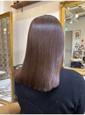 ウェーブミディアム似合わせカットメルティカラー縮毛矯正北千住