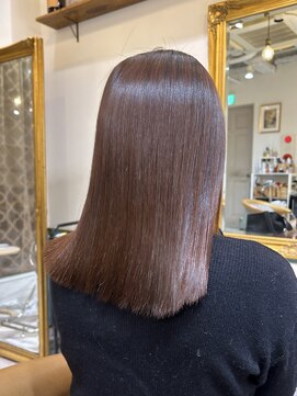 ロンドアベニール 北千住(Lond avenir) ウェーブミディアム似合わせカットメルティカラー縮毛矯正北千住