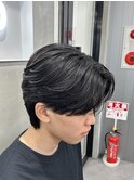 曲がる縮毛矯正/フェザーパーマ/毛流れ