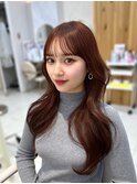 韓国レイヤーカット×透明感ベージュ