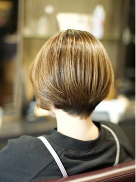 ティーワン 神埼店(T-one) ネビージュオリーブベージュ髪質改善前髪カットボブ