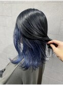 ブルーブラック・ネイビー・ミディアム