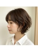 ふんわりパーマショートボブ 20代 30代 40代 50代 60代