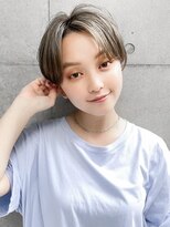 ギークス(GEEKS)&nbsp;【GEEKS渋谷】オリーブグレージュ/小顔/クールショート/襟足短め