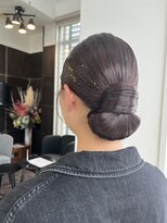 ドロップ タイトシニヨンヘアセット
