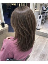 ヘアーメイクオズ(hair make O/S)&nbsp;透け感アッシュベージュレイヤー