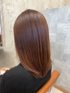 イル(iru) レイヤー×オレンジブラウン×ツヤ