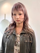 テトヘアー(teto hair)&nbsp;レイヤー/三毛猫カラー/ピンクベージュ/ローライト