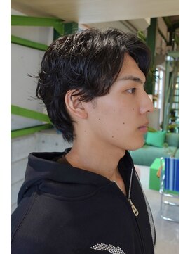 ディッセンバー 伊勢崎(December) メンズ/センターパート/似合わせカット／ニュアンスパーマ