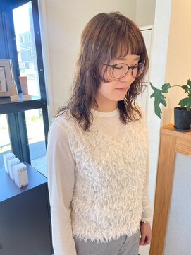 フレイムス ヘアアンドリラックス 吉川店(Frames hair&relax) ミディアムパーマとolivebeige