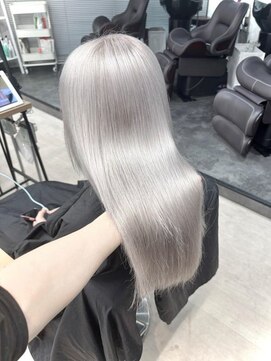 ノルン 表参道店(NORN) ミディアムレイヤーボブイメチェンピンクベージュ前髪
