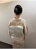 和髪ヘアセットと着付け