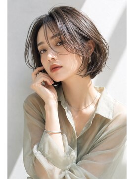 アッシュ 学芸大学店(Ash) ショートボブ/大人女性/白髪ぼかし/グレーアッシュ/脱白髪染め