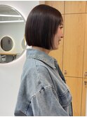 ボブ/縮毛矯正/グレージュ/北千住