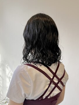 ハロウ 岡山パーニュアンスパーマ髪質改善トリートメントショート