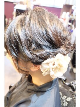あの日みた夕陽のオレンジ ショートでもお任せ☆パーティーヘア、ヘアセット☆