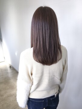 ヘアースパリゾート リアン 燕三条店(Lien) ラベンダーグレージュ＿やわらかストレートミディ