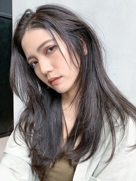 アルバム 銀座(ALBUM GINZA) グレーベージュグレージュカラーレイヤーロング_57792