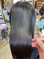 美容室 メザミー MESAMIES 大人可愛い透明感立体感ダークグレージュストレートロング