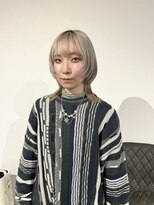 カフ(CAF)&nbsp;CAF FUKO/ホワイトブロンド/ハイトーン/ウルフ/大阪/心斎橋