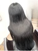 #プルエクステ#艶髪#黒髪ロング