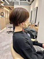 ロンドプロフィール 浦和(Lond profil)&nbsp;Lond.海気　大人丸みショート　白髪ぼかし　前髪