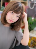 斜めバングミルクティアッシュ前下がりボブc5北浦和20代30代40代