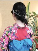 夏祭りのヘアアレンジ