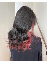 エッジ 下北沢(edge.)&nbsp;インナーカラー　ピンク　edge.下北沢