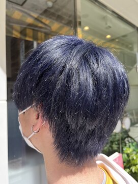 ヘアー ブランコ(hair Blanco) ダブルカラー、コバルトネイビーブルー