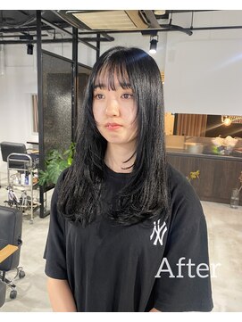 アリーズ シブヤ(ALLYS shibuya) フェイスレイヤー くびれヘア 韓国ボブ 透けバング